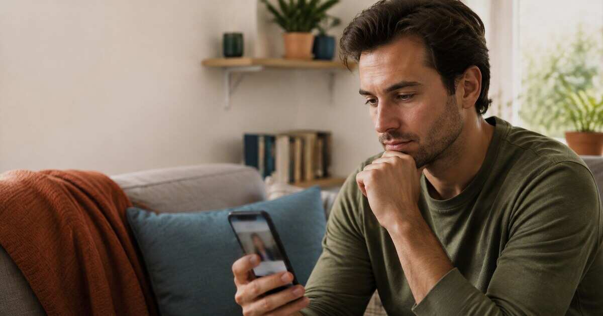 A person selecting honest, recent photos for a dating profile