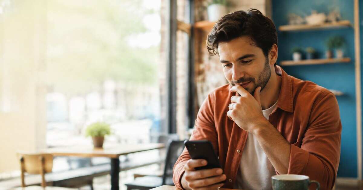 A person planning a first date while keeping their phone and personal details secure